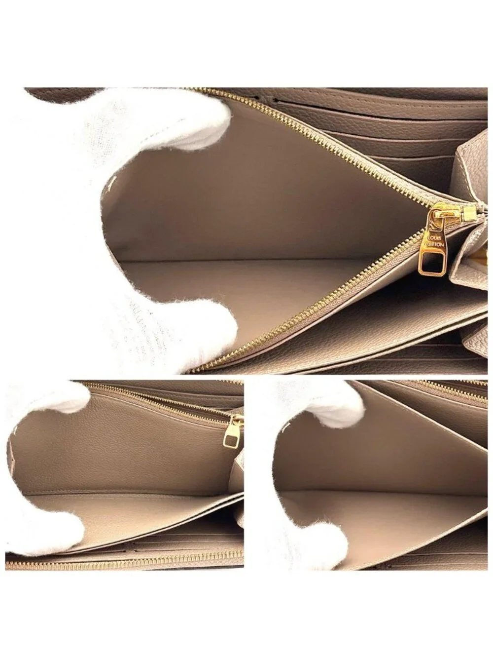 Louis Vuitton Wallet Zippy Tourterelle Beige